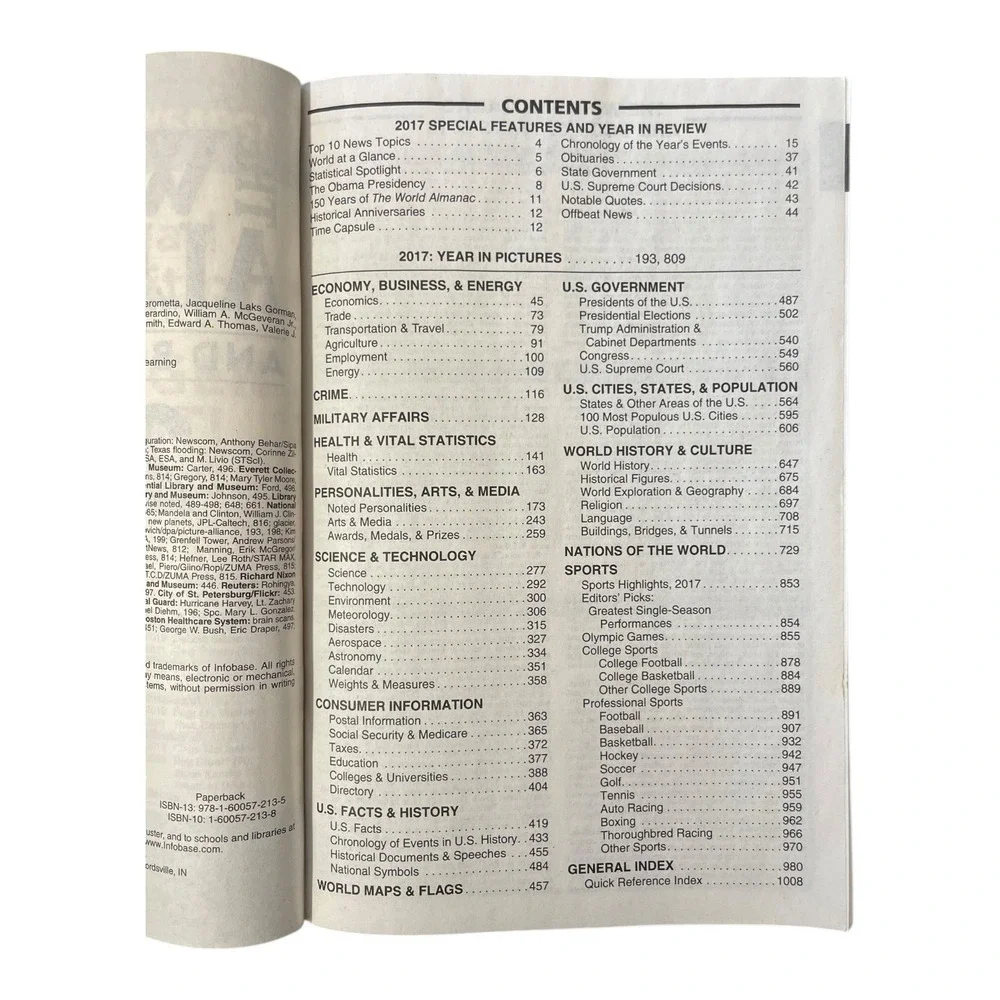 The World Almanac and Book of Facts 2018